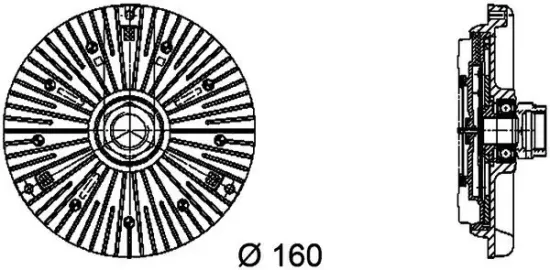 Kupplung, Kühlerlüfter MAHLE CFC 94 000P Bild Kupplung, Kühlerlüfter MAHLE CFC 94 000P