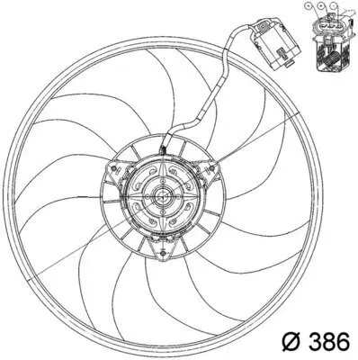 Lüfter, Motorkühlung MAHLE CFF 160 000P Bild Lüfter, Motorkühlung MAHLE CFF 160 000P