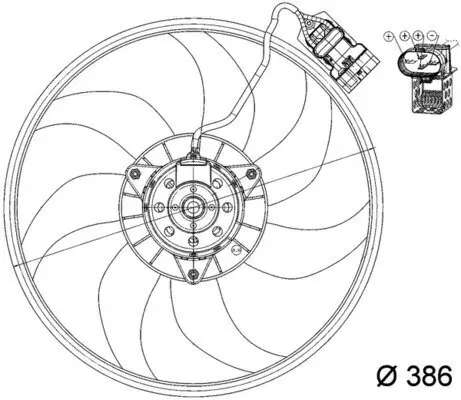 Lüfter, Motorkühlung MAHLE CFF 161 000P Bild Lüfter, Motorkühlung MAHLE CFF 161 000P