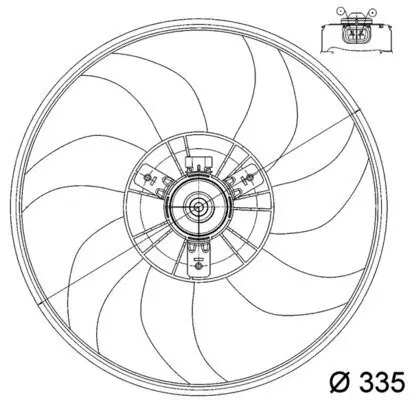 Lüfter, Motorkühlung MAHLE CFF 164 000P Bild Lüfter, Motorkühlung MAHLE CFF 164 000P