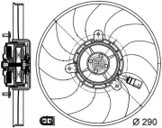 Lüfter, Motorkühlung MAHLE CFF 171 000S