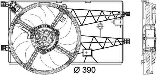 Lüfter, Motorkühlung MAHLE CFF 180 000P Bild Lüfter, Motorkühlung MAHLE CFF 180 000P
