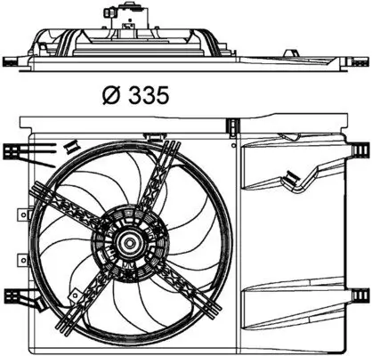 Lüfter, Motorkühlung MAHLE CFF 182 000P Bild Lüfter, Motorkühlung MAHLE CFF 182 000P