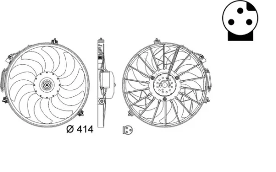 Wärmetauscher, Innenraumheizung MAHLE AH 208 000S Bild Wärmetauscher, Innenraumheizung MAHLE AH 208 000S