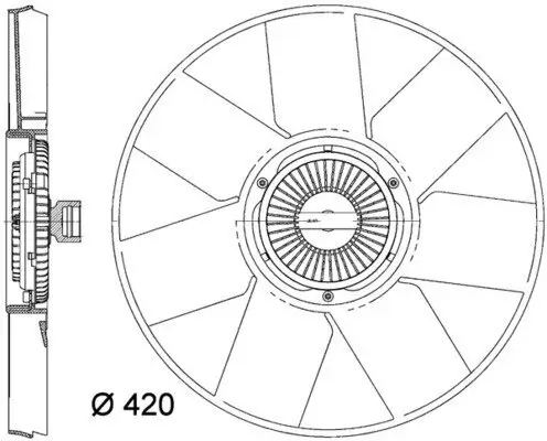 Lüfter, Motorkühlung MAHLE CFF 472 000P Bild Lüfter, Motorkühlung MAHLE CFF 472 000P