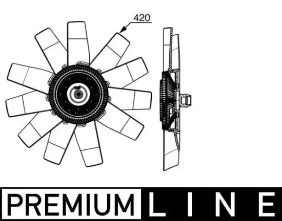 Lüfter, Motorkühlung MAHLE CFF 530 000P Bild Lüfter, Motorkühlung MAHLE CFF 530 000P