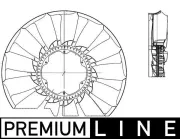 Lüfterrad, Motorkühlung MAHLE CFW 55 000P