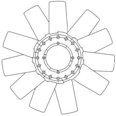 Lüfterrad, Motorkühlung MAHLE CFW 78 000P Bild Lüfterrad, Motorkühlung MAHLE CFW 78 000P