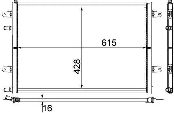 Niedertemperaturkühler, Ladeluftkühler MAHLE CIR 10 000P