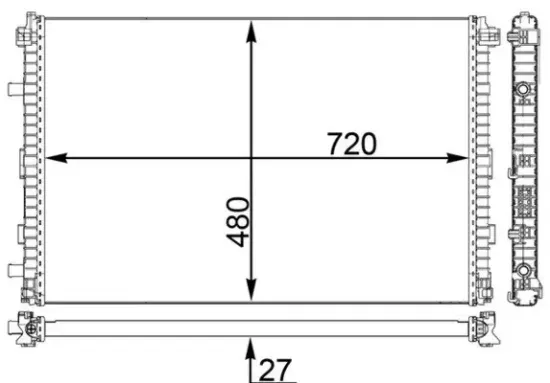 Niedertemperaturkühler, Ladeluftkühler MAHLE CIR 24 000P Bild Niedertemperaturkühler, Ladeluftkühler MAHLE CIR 24 000P