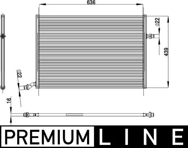 Niedertemperaturkühler, Ladeluftkühler MAHLE CIR 26 000P
