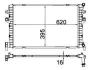 Niedertemperaturkühler, Ladeluftkühler MAHLE CIR 34 000S