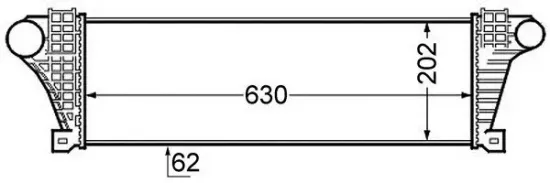 Ladeluftkühler MAHLE CI 132 000S Bild Ladeluftkühler MAHLE CI 132 000S