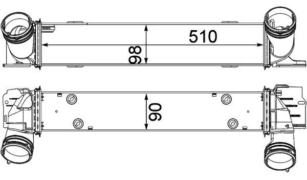 Ladeluftkühler MAHLE CI 146 000P