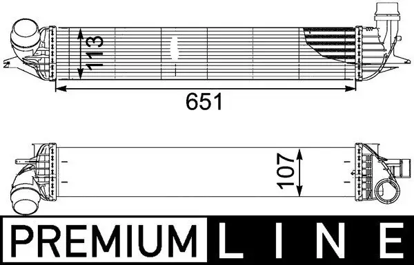 Ladeluftkühler MAHLE CI 151 000P