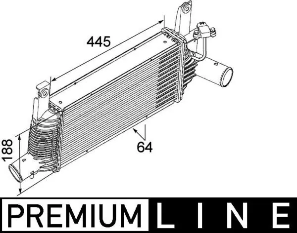 Ladeluftkühler MAHLE CI 159 000P