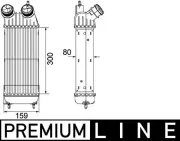 Ladeluftkühler MAHLE CI 171 000P