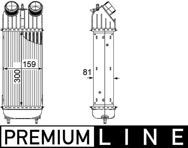Ladeluftkühler MAHLE CI 172 000P