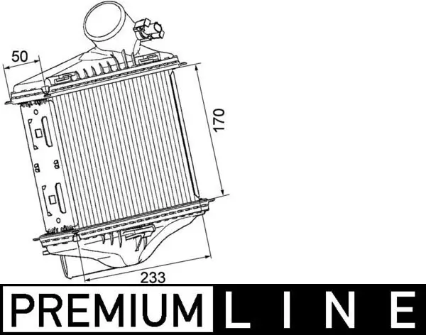 Ladeluftkühler MAHLE CI 174 000P