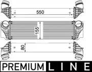 Ladeluftkühler MAHLE CI 183 000P