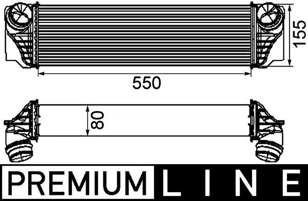 Ladeluftkühler MAHLE CI 184 000P