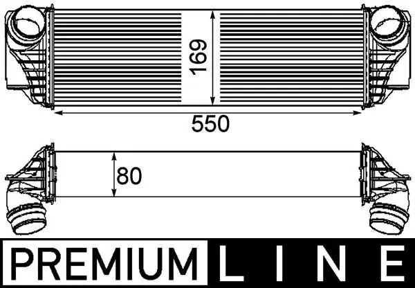 Ladeluftkühler MAHLE CI 185 000P