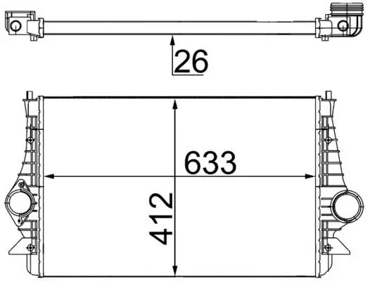 Ladeluftkühler MAHLE CI 197 000S Bild Ladeluftkühler MAHLE CI 197 000S