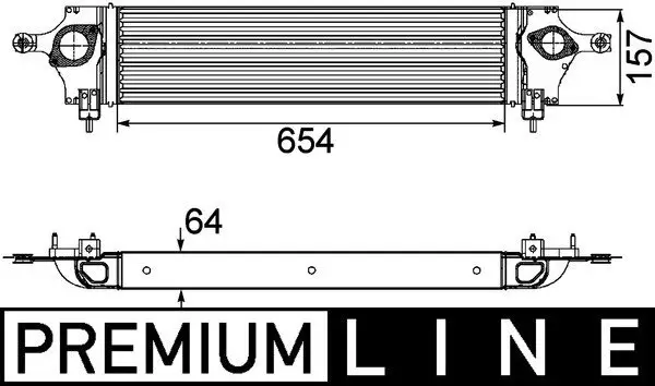 Ladeluftkühler MAHLE CI 200 000P