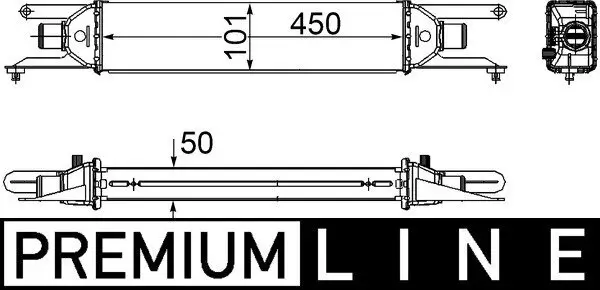 Ladeluftkühler MAHLE CI 205 000P