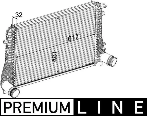 Ladeluftkühler MAHLE CI 207 000P