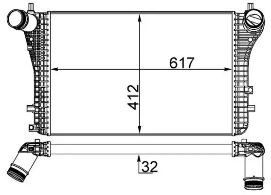 Ladeluftkühler MAHLE CI 207 000S
