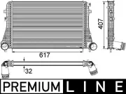Ladeluftkühler MAHLE CI 208 000P