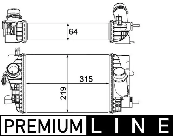 Ladeluftkühler MAHLE CI 235 000P