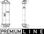 Ladeluftkühler MAHLE CI 244 000P
