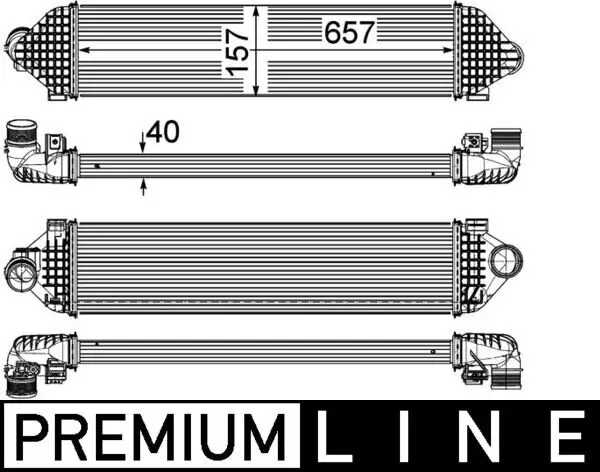 Ladeluftkühler MAHLE CI 248 000P