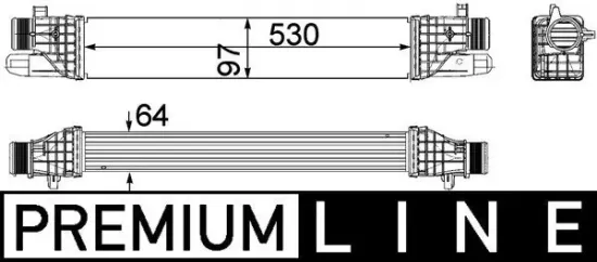 Ladeluftkühler MAHLE CI 257 000P Bild Ladeluftkühler MAHLE CI 257 000P