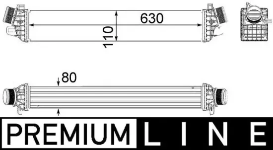 Ladeluftkühler MAHLE CI 258 000P Bild Ladeluftkühler MAHLE CI 258 000P