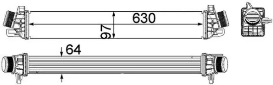 Ladeluftkühler MAHLE CI 259 000P Bild Ladeluftkühler MAHLE CI 259 000P