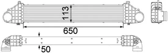 Ladeluftkühler MAHLE CI 260 000P Bild Ladeluftkühler MAHLE CI 260 000P