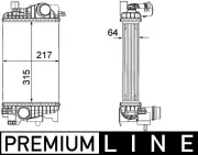 Ladeluftkühler MAHLE CI 263 000P