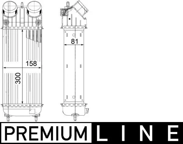 Ladeluftkühler MAHLE CI 265 000P