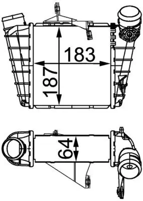 Ladeluftkühler MAHLE CI 298 000S