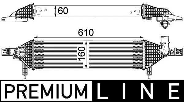 Ladeluftkühler MAHLE CI 320 000P