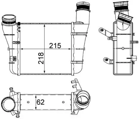 Ladeluftkühler MAHLE CI 336 000S