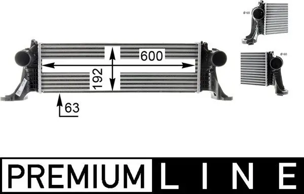 Ladeluftkühler MAHLE CI 370 000P