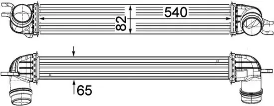 Ladeluftkühler MAHLE CI 375 000P Bild Ladeluftkühler MAHLE CI 375 000P