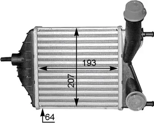 Ladeluftkühler MAHLE CI 378 000S