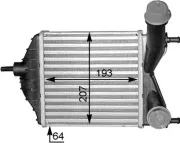 Ladeluftkühler MAHLE CI 378 000S
