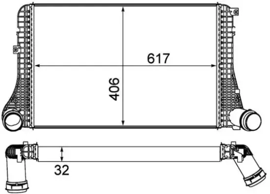 Ladeluftkühler MAHLE CI 387 000P Bild Ladeluftkühler MAHLE CI 387 000P