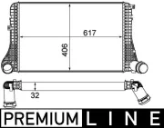 Ladeluftkühler MAHLE CI 387 000P